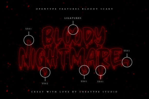 Bloody Scary Font - Preview 4