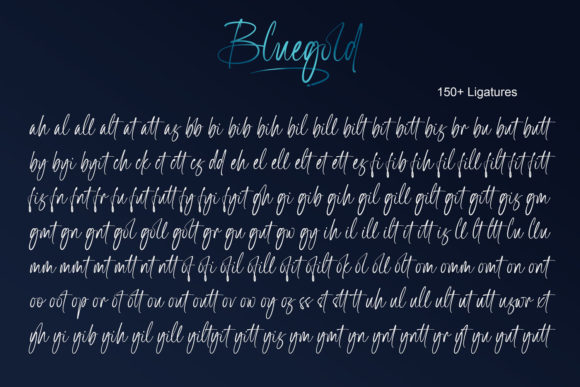 Bluegold Font - Preview 4