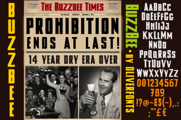 Buzzbee Font - Preview 1