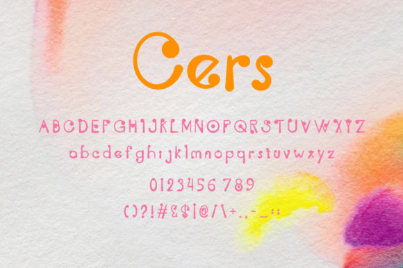 Cers Font - Preview 1