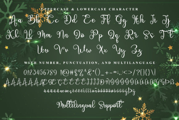 Christmas Fancy Font - Preview 4