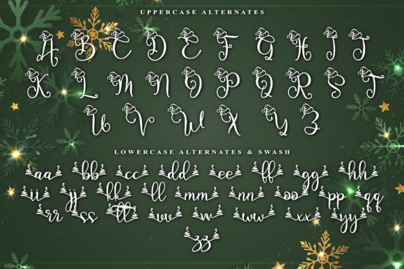 Christmas Fancy Font - Preview 5