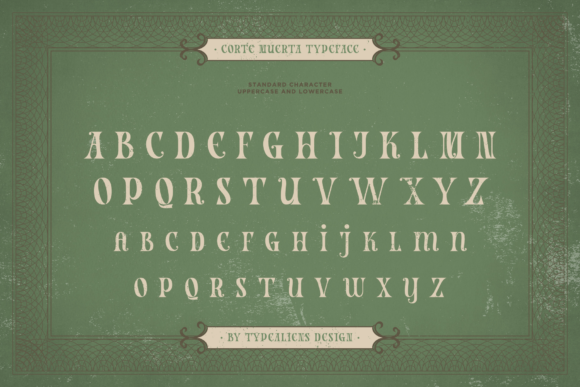 Corte Muerta Font font preview - 6