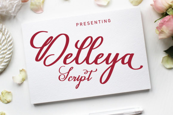 Delleya Script & Handwritten Font By Musafir LAB