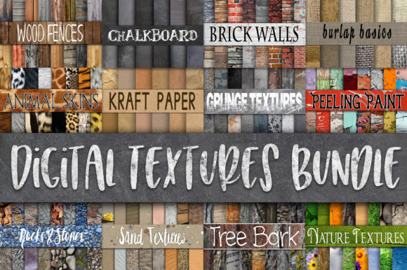 Digital Textures Bundle - 180 Papers