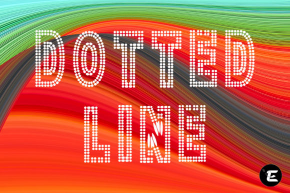 Dotted Line Font - Preview 2
