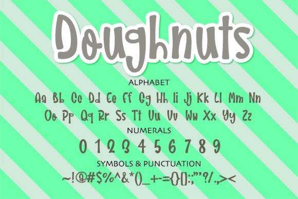 Doughnuts Font - Preview 1