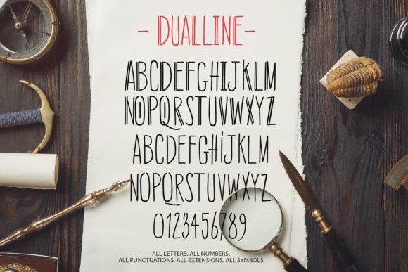 DualLine Font - Preview 2