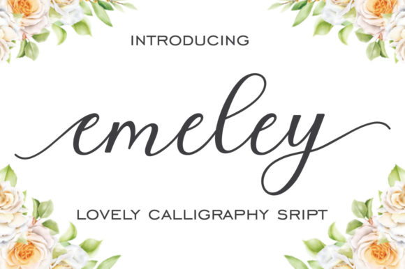 Emeley Script & Handwritten Font By Musafir LAB