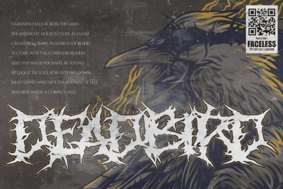 Faceless Font - Preview 2