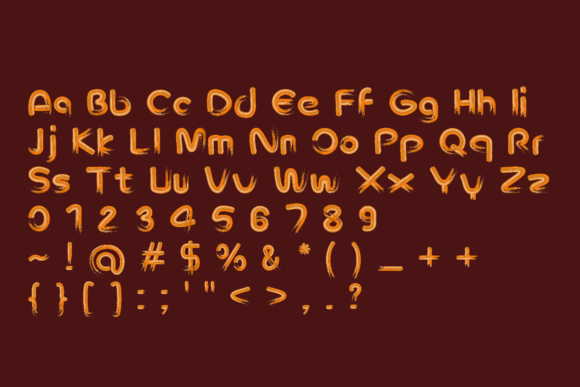 Fourcolor Font PNG with transparent background - Preview 1