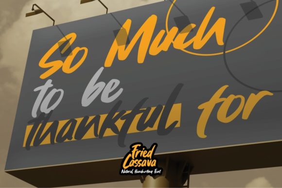 Fried Cassava Font - Preview 5