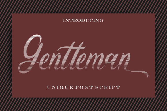 Gentleman Fuentes Caligráficas Fuente Por Musafir LAB