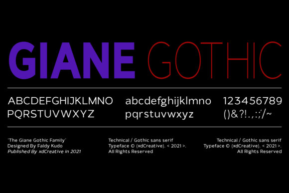 Giane Gothic Sans Font PNG with transparent background - Preview 6