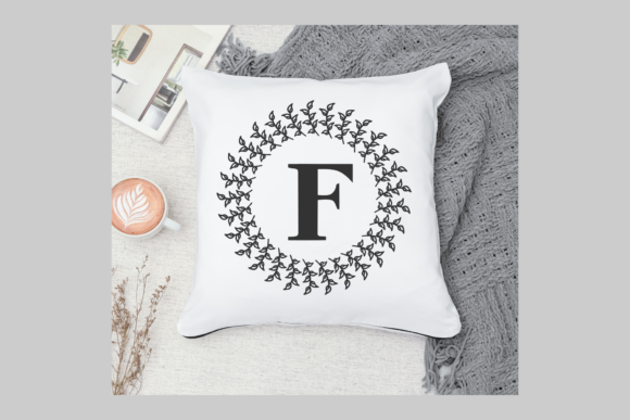 Monogram Green Font PNG with transparent background - Preview 2