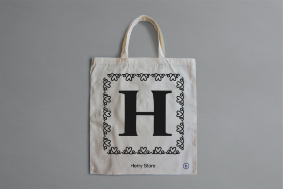 Monogram Love Baby Font PNG with transparent background - Preview 5