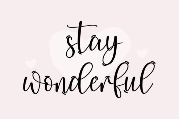 Morning Romantic Font PNG with transparent background - Preview 3