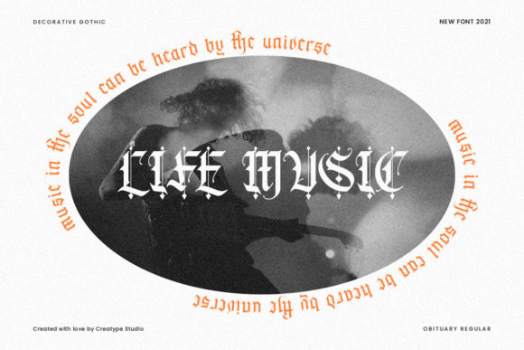 Obituary Font font preview - 1