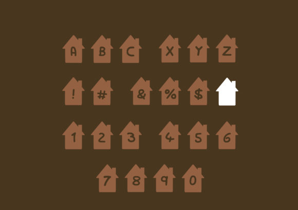 Play House Font PNG with transparent background - Preview 1