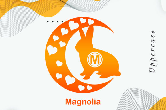 Rabbit Moon Font PNG with transparent background - Preview 1