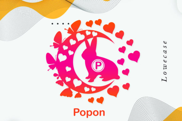 Rabbit Moon Font PNG with transparent background - Preview 2