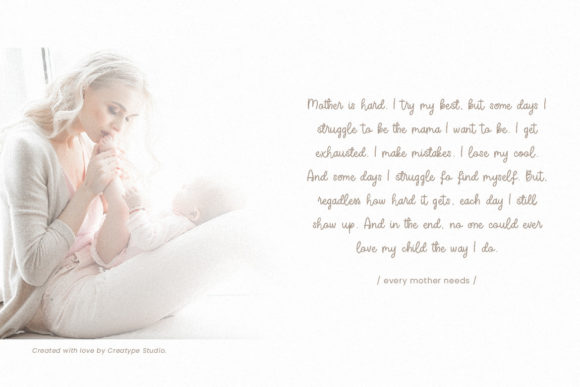 Raindy Font PNG with transparent background - Preview 4