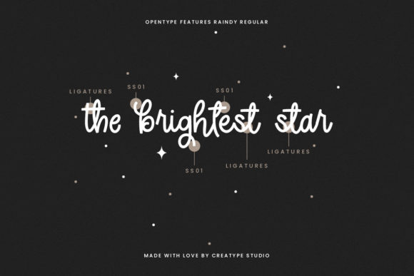 Raindy Font PNG with transparent background - Preview 6