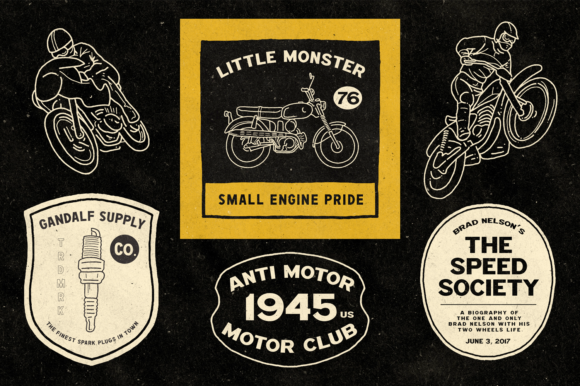 Ride Slow Font PNG with transparent background - Preview 1