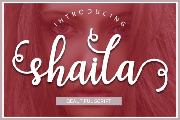 Shaila Skript-Schriftarten Schriftart Von Musafir LAB