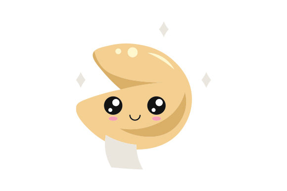 Kawaii-style Fortune Cookie Designs & Drawings Craft Cut File By Creative Fabrica Crafts
