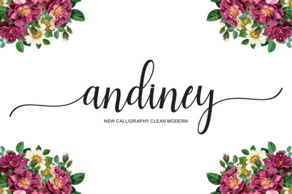 Andiney Script Script & Handwritten Font By Musafir LAB