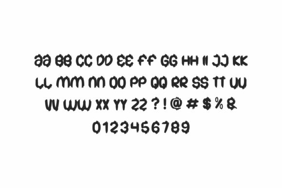 Bigfoot Cute Font PNG with transparent background - Preview 2