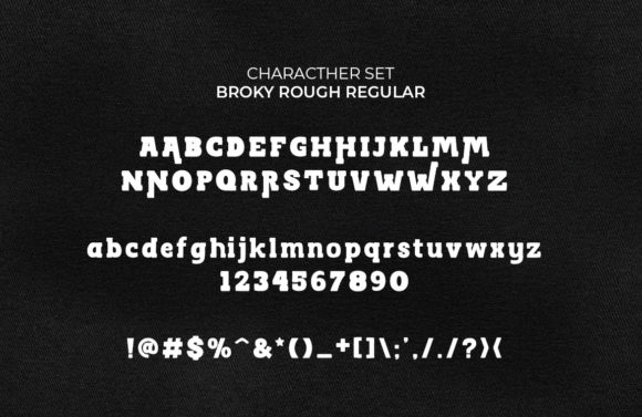 Broky Rough Font - Preview 2