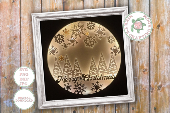 Christmas 3D Shadow Box Template