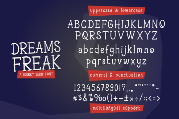 Dreams Freak Font - Preview 4