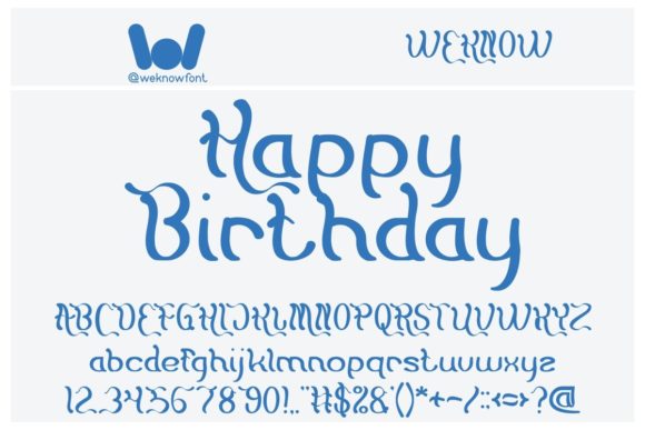 Flattered Font - Preview 1
