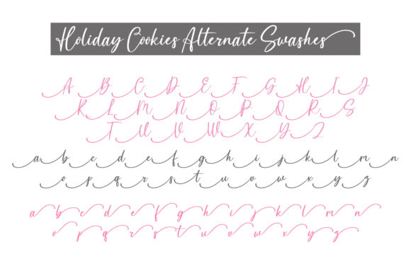 Holiday Cookies Font PNG with transparent background - Preview 2