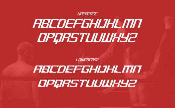 Kick Boxing Font PNG with transparent background - Preview 1
