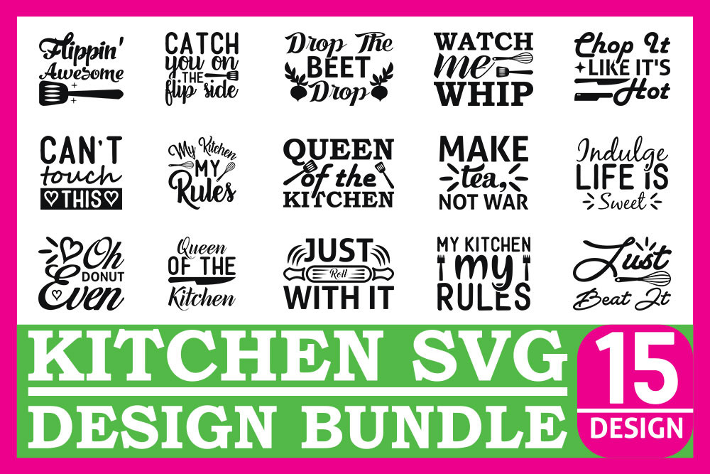 Kitchen Svg Designs Bundle Graphic by Lucky777 · Creative Fabrica