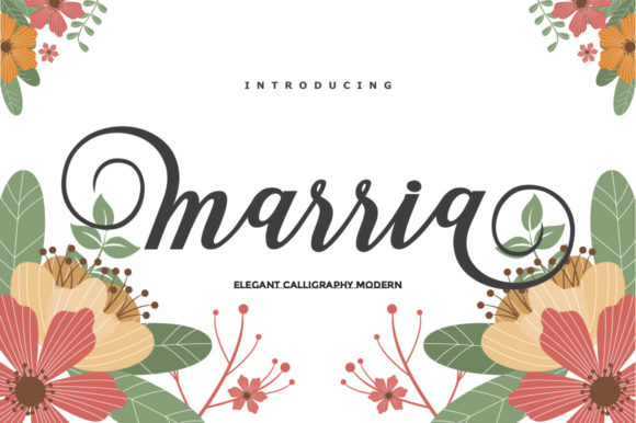 Marria Script Script & Handwritten Font By Musafir LAB