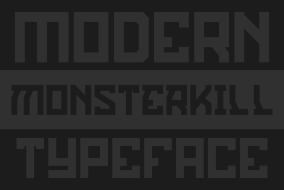 Monsterkill Font PNG with transparent background - Preview 1