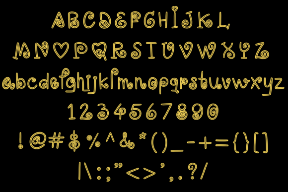Neon Lolly Font PNG with transparent background - Preview 4