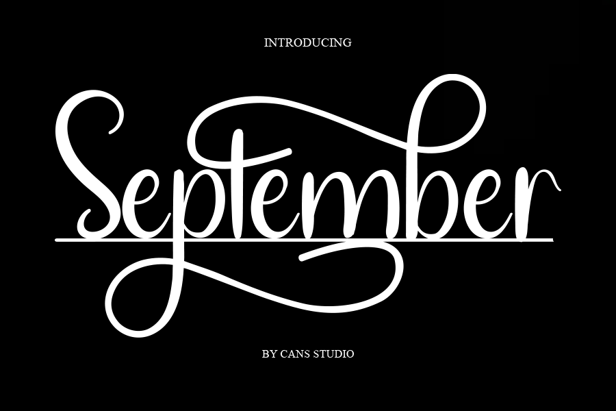 September Font by cans studio · Creative Fabrica
