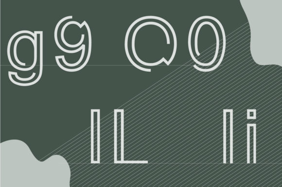 Sloofline Font PNG with transparent background - Preview 2