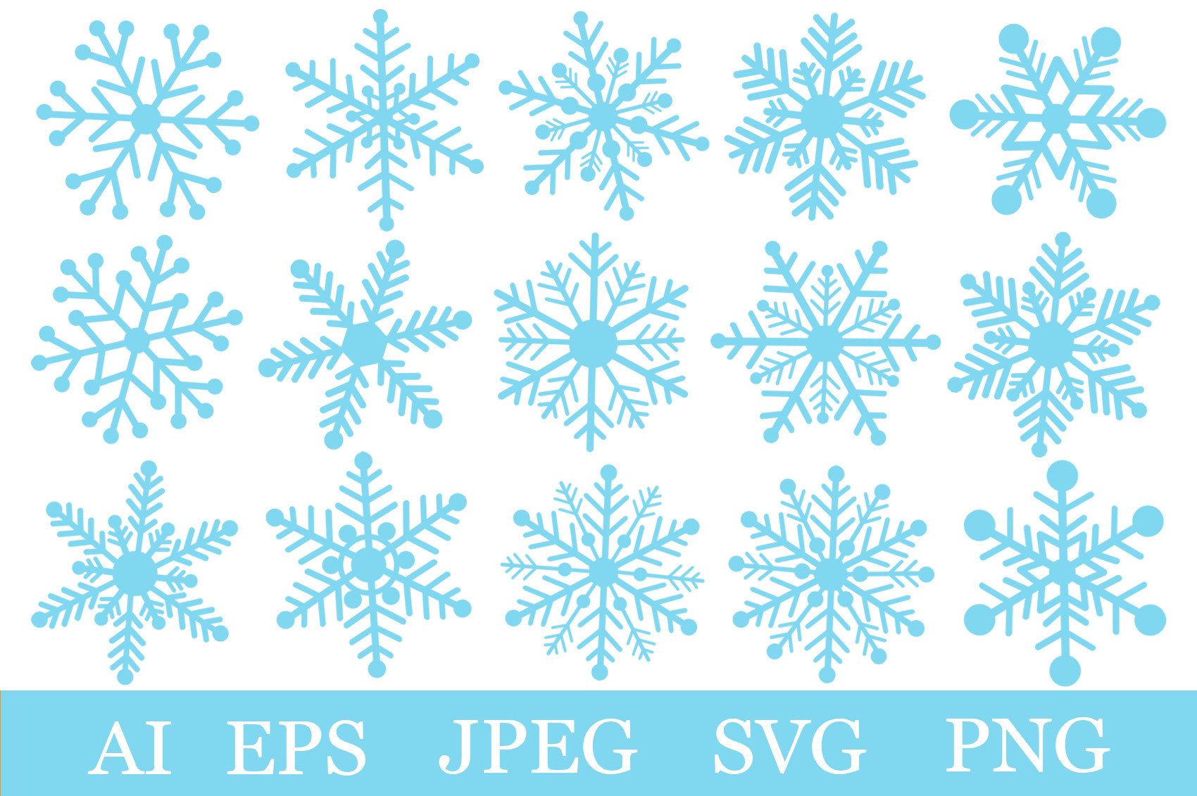 Snowflakes SVG. Christmas Snowflakes