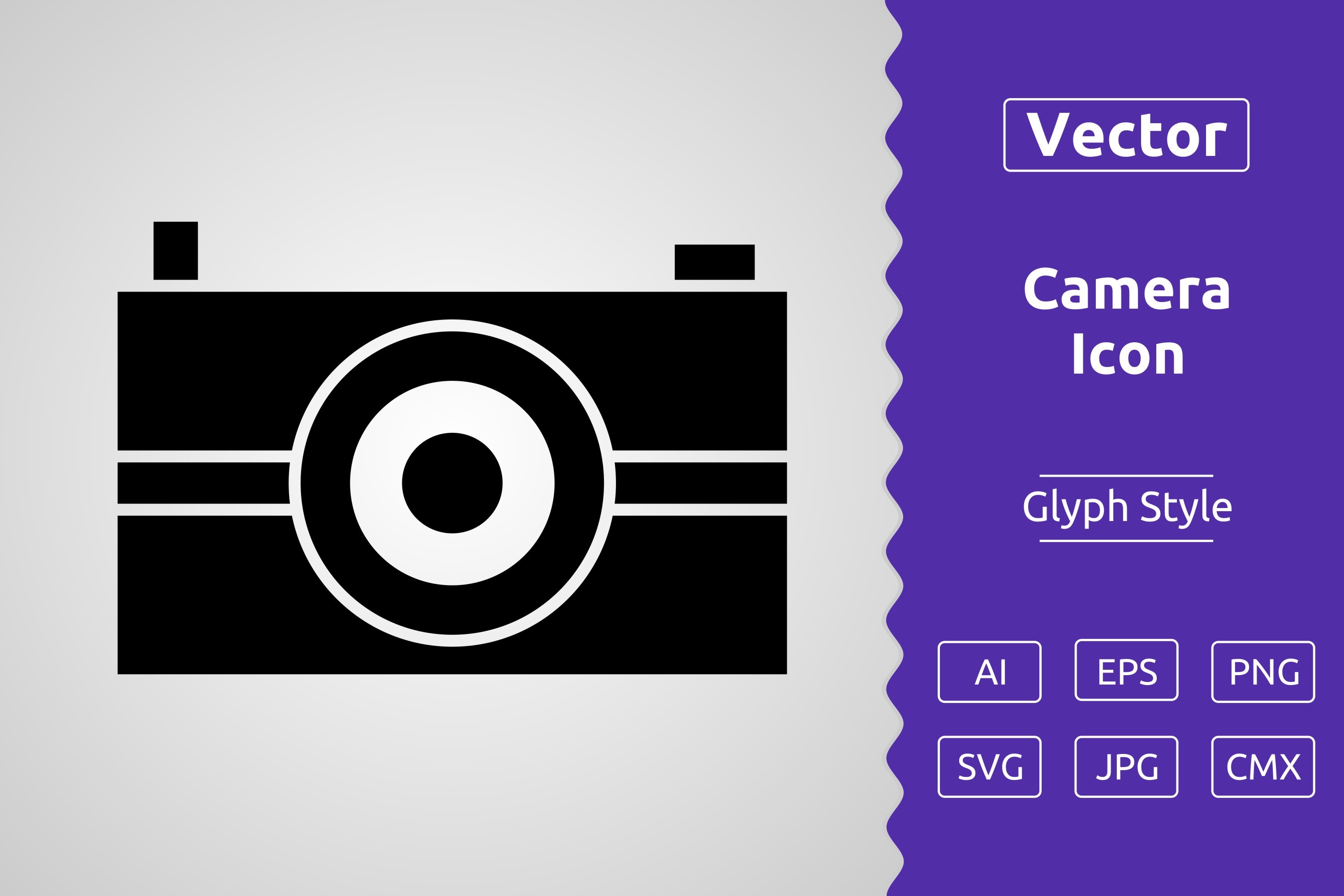 Vector Camera Glyph Icon Graphic by Muhammad Atiq · Creative Fabrica