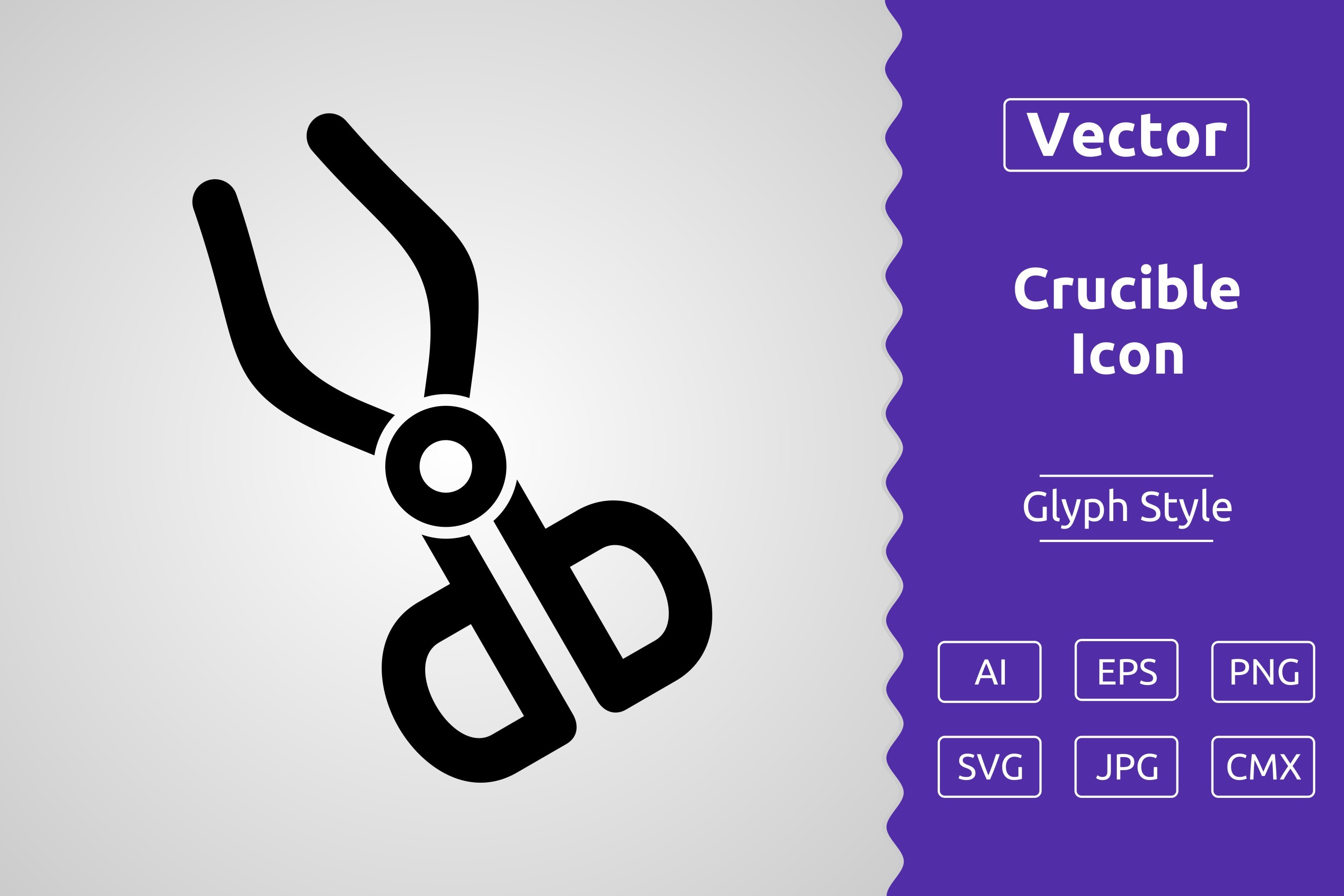 Vector Crucible Glyph Icon Graphic by Muhammad Atiq · Creative Fabrica