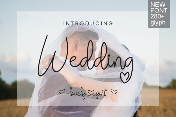 Wedding Font by Pidco.art · Creative Fabrica font preview