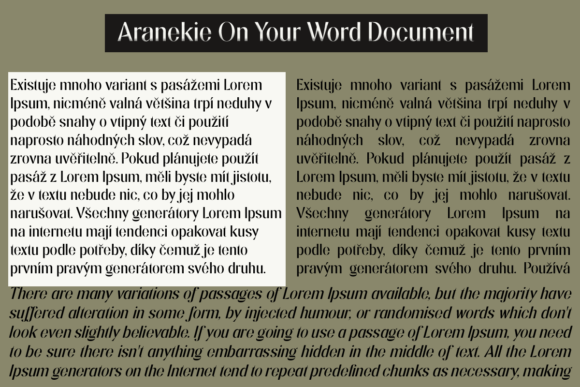 Aranekie Font - Preview 6