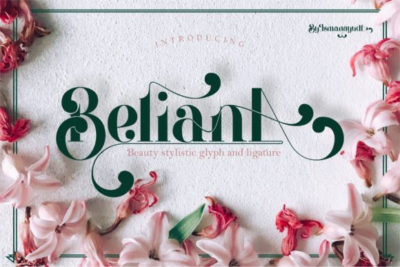 Beliana Serif Font By ismanayuda